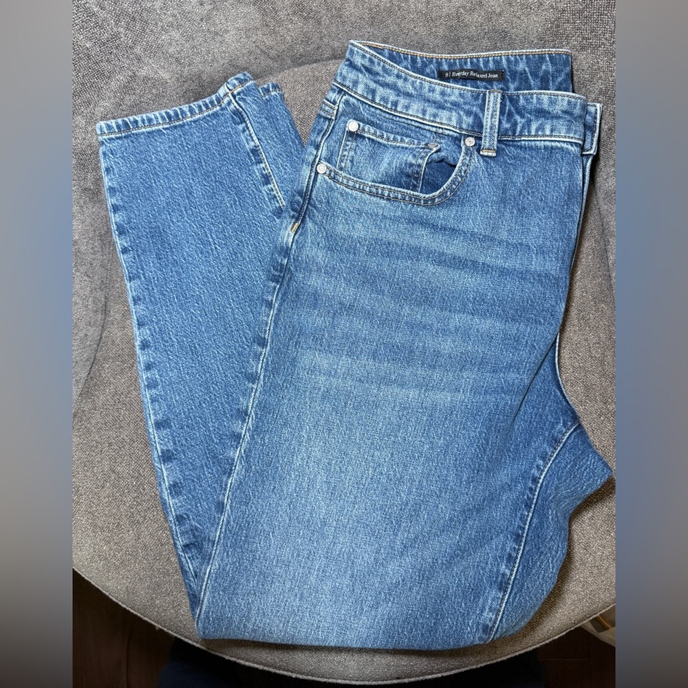 Talbots Everyday Relaxed Fit Jeans Women’s Size 8 Blue Denim